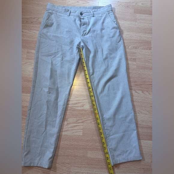 Zara Gray Cotton Blend Trousers with Modern Fit Size 32 - Picture 5 of 8
